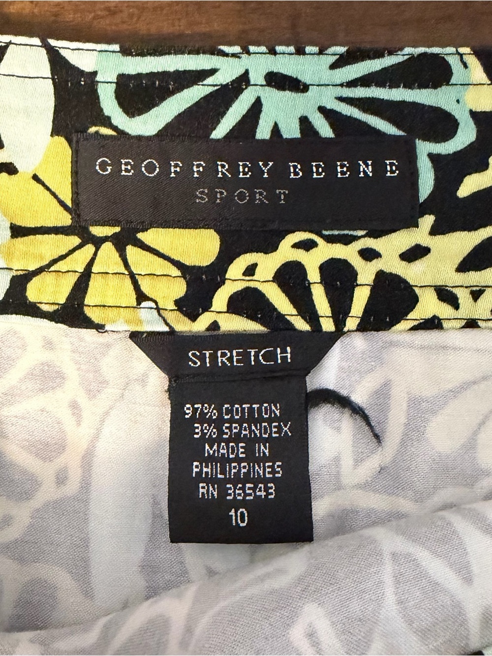 Geoffrey Beene Sport Women’s Floral Cotton Mini Skirt, Size 10 - Picture 4 of 4
